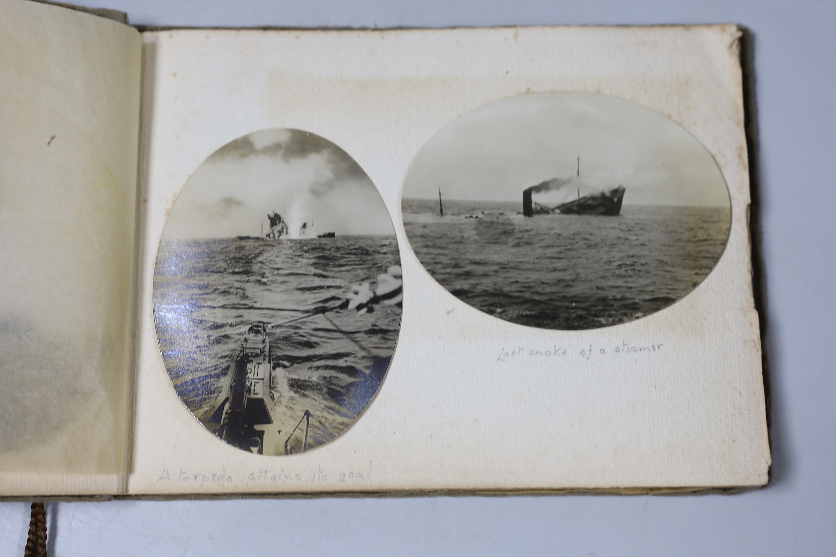 A Zeebruggge Museum photograph album with photographs taken by German Submarine Officers by Arthur Brusselle